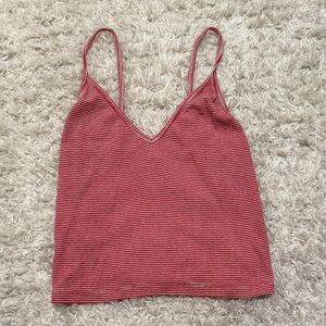 Brandy Melville Red Stripe Tank